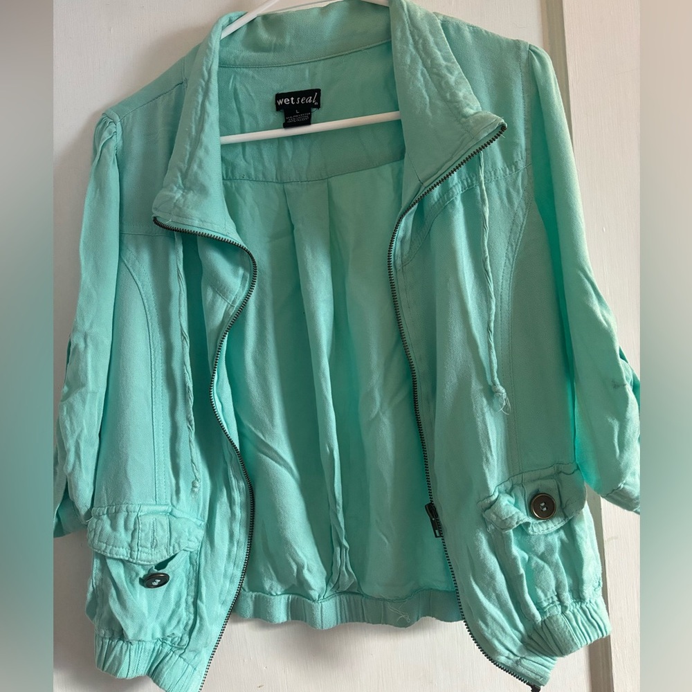 Teal color Wet Seal jacket size large